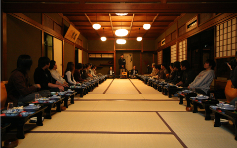 恒例の学友会との懇親会＠福家